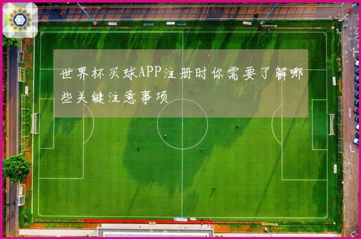 世界杯买球APP注册时你需要了解哪些关键注意事项